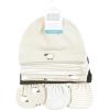 imageHudson Baby Unisex Baby Cotton Cap and Scratch Mitten SetTaupe Sheep
