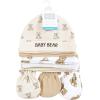 imageHudson Baby Unisex Baby Cotton Cap and Scratch Mitten SetTeddy Bears