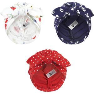 imageHudson Baby Infant Girls Turban Cotton Headwraps 024 MonthsWildflower