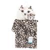 imageHudson Baby Unisex Baby Plush Bathrobe and Toy Set Leopard One Size