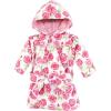 imageHudson Baby Unisex Baby Mink with Faux Fur Lining Pool and Beach Robe Coverups Pink Roses 612 Months