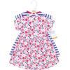 imageHudson Baby Girls Cotton DressesBlue Pink Flowers