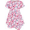 imageHudson Baby Girls Cotton DressesBlue Pink Flowers