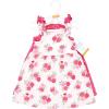 imageHudson Baby Girls Cotton DressesDk Pink Rose Dot