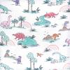 imageHudson Baby Unisex Baby Changing Pad Cover Dinosaurs One SizePink Dinosaur Adventures