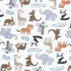 imageHudson Baby Unisex Baby Cotton Changing Pad Cover Buffalo Plaid One SizeZoo Animals