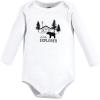 imageHudson Baby babygirls Cotton Longsleeve Bodysuits 5packBaby Bear Gray Black