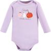 imageHudson Baby babygirls Cotton Longsleeve Bodysuits 5packGirl Pumpkin Pie