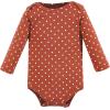 imageHudson Baby babygirls Cotton Longsleeve Bodysuits 5packGirl Pumpkin Pie