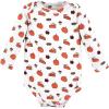imageHudson Baby babygirls Cotton Longsleeve Bodysuits 5packGirl Pumpkin Pie