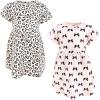 imageHudson Baby Girls Cotton DressesBow Heart Leopard