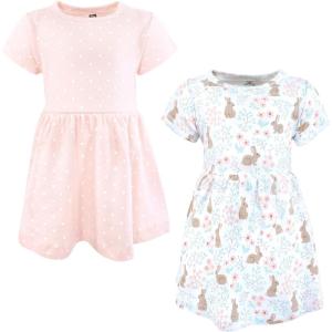 imageHudson Baby Girls Cotton DressesFloral Bunnies