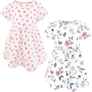 imageHudson Baby Girls Cotton DressesHummingbird Garden