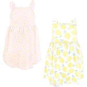 imageHudson Baby Girls Cotton DressesLemon Daisy