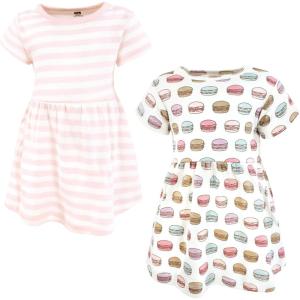 imageHudson Baby Girls Cotton DressesMacarons