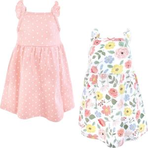 imageHudson Baby Girls Cotton DressesPastel Modern Botanical