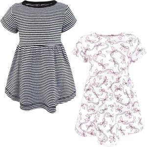 imageHudson Baby Girls Cotton DressesPink Bows