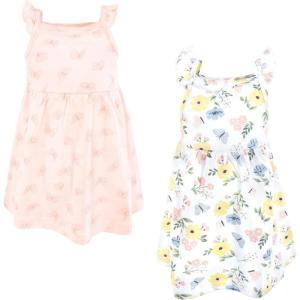 imageHudson Baby Girls Cotton DressesSoft Butterfly Floral