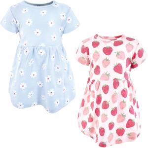 imageHudson Baby Girls Cotton DressesStrawberry Love