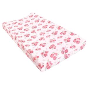 imageHudson Baby Unisex Baby Changing Pad Cover Dinosaurs One SizeBlush Rose