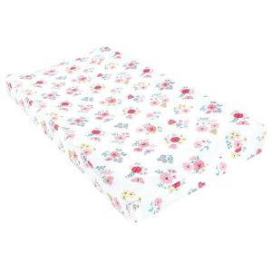 imageHudson Baby Unisex Baby Changing Pad Cover Dinosaurs One SizeButterfly Floral