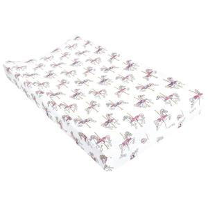 imageHudson Baby Unisex Baby Changing Pad Cover Dinosaurs One SizeCarousel Horse