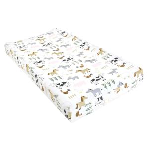 imageHudson Baby Unisex Baby Changing Pad Cover Dinosaurs One SizeCute Farm