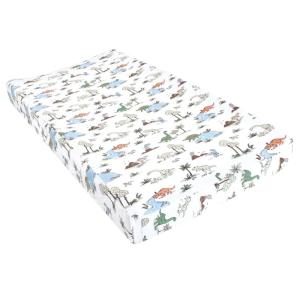 imageHudson Baby Unisex Baby Changing Pad Cover Dinosaurs One SizeDinosaur Adventures