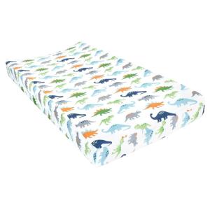 imageHudson Baby Unisex Baby Changing Pad Cover Dinosaurs One SizeDinosaurs