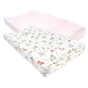 imageHudson Baby Unisex Baby Changing Pad Cover Dinosaurs One SizeEnchanted Forest