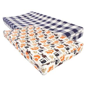 imageHudson Baby Unisex Baby Changing Pad Cover Dinosaurs One SizeForest
