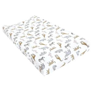 imageHudson Baby Unisex Baby Changing Pad Cover Dinosaurs One SizeModern Pink Safari