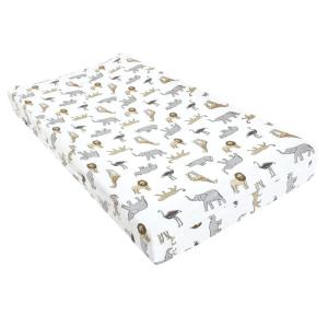 imageHudson Baby Unisex Baby Changing Pad Cover Dinosaurs One SizeModern Safari
