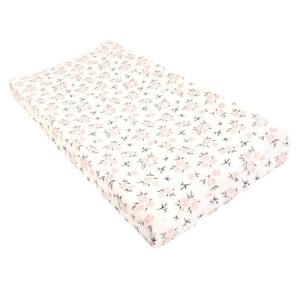 imageHudson Baby Unisex Baby Changing Pad Cover Dinosaurs One SizeNeutral Pink Floral