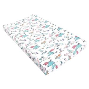 imageHudson Baby Unisex Baby Changing Pad Cover Dinosaurs One SizePink Dinosaur Adventures