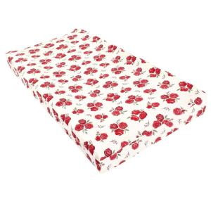 imageHudson Baby Unisex Baby Changing Pad Cover Dinosaurs One SizeRed Rose