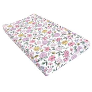 imageHudson Baby Unisex Baby Changing Pad Cover Dinosaurs One SizeVintage Blossom