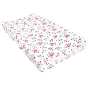 imageHudson Baby Unisex Baby Changing Pad Cover Dinosaurs One SizeVintage Floral