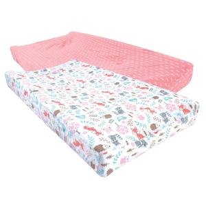 imageHudson Baby Unisex Baby Changing Pad Cover Dinosaurs One SizeWoodland Fox