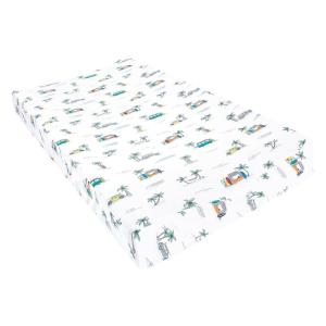 imageHudson Baby Unisex Baby Cotton Changing Pad Cover Buffalo Plaid One SizeSurfer Dude