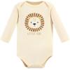 imageHudson Baby unisexbaby Cotton Longsleeve Bodysuits 3packBrave Lion