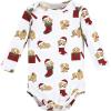 imageHudson Baby unisexbaby Cotton Longsleeve Bodysuits 3packChristmas Dog