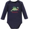 imageHudson Baby unisexbaby Cotton Longsleeve Bodysuits 3packChristmasaurus