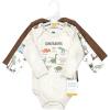 imageHudson Baby unisexbaby Cotton Longsleeve Bodysuits 3packDinosaur Adventures