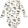 imageHudson Baby unisexbaby Cotton Longsleeve Bodysuits 3packGoing on Safari