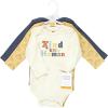 imageHudson Baby unisexbaby Cotton Longsleeve Bodysuits 3packKind Human