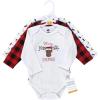 imageHudson Baby unisexbaby Cotton Longsleeve Bodysuits 3packRed Christmoose