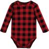 imageHudson Baby unisexbaby Cotton Longsleeve Bodysuits 3packRed Christmoose