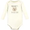 imageHudson Baby unisexbaby Cotton Longsleeve Bodysuits 3packSnuggle Bear