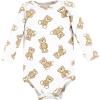 imageHudson Baby unisexbaby Cotton Longsleeve Bodysuits 3packTeddy Bears